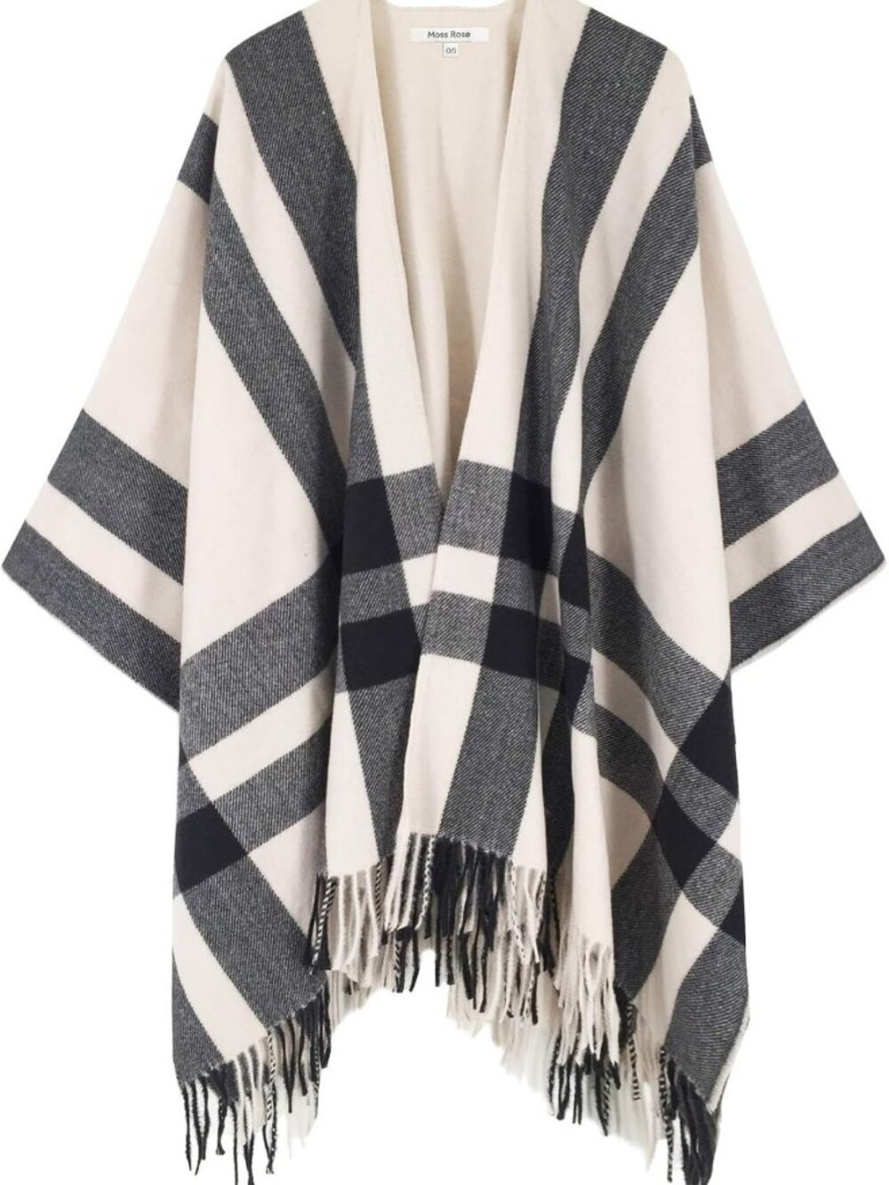 Cozy Women's Plaid Shawl Wrap Poncho Cape - Perfect for Fall & Winter Travel